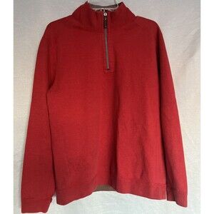 Tommy Bahama Sweater Mens Large Long Sleeve 1/4 Zip Pullover Reversible Casual